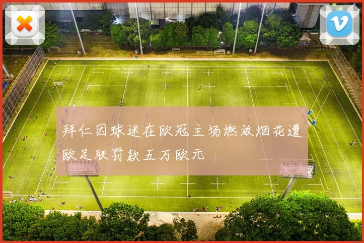 拜仁因球迷在欧冠主场燃放烟花遭欧足联罚款五万欧元